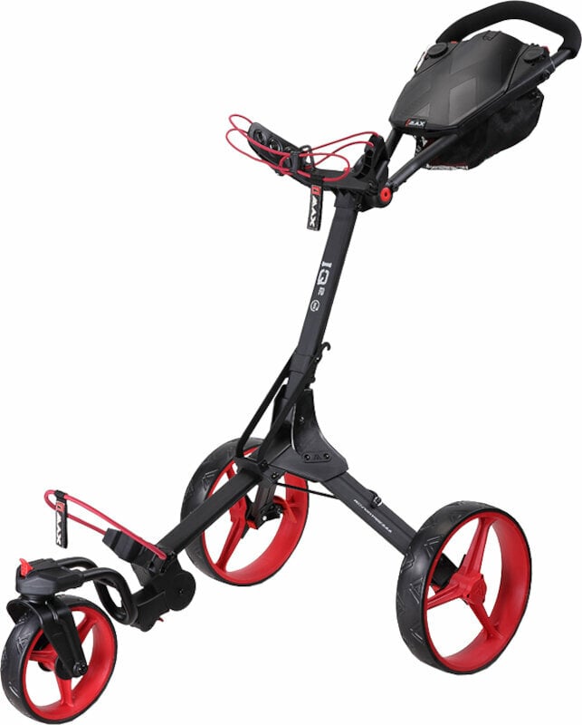 Ръчна количка за голф Big Max IQ² 360 Phantom Black/Red Ръчна количка за голф