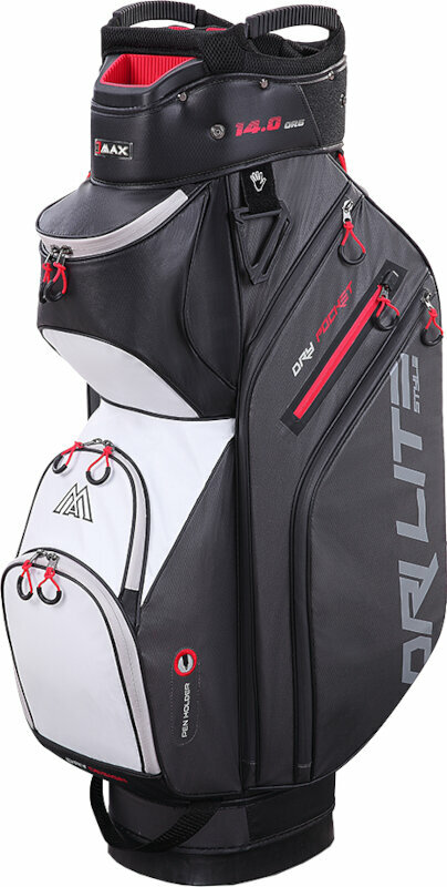 Чантa за голф Big Max Dri Lite Style Charcoal/Black/White/Red Чантa за голф