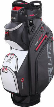 Cart Bag Big Max Dri Lite Style Charcoal/Black/White/Red Cart Bag - 1