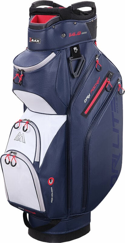 Cart Bag Big Max Dri Lite Style Navy/White/Red Cart Bag