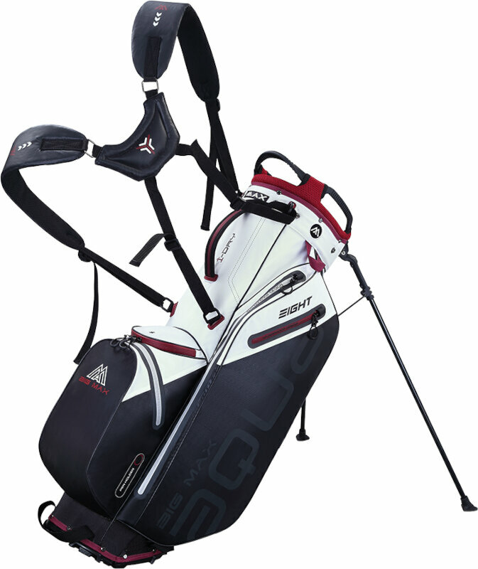 Golfbag Big Max Aqua Eight G White/Black/Merlot Golfbag