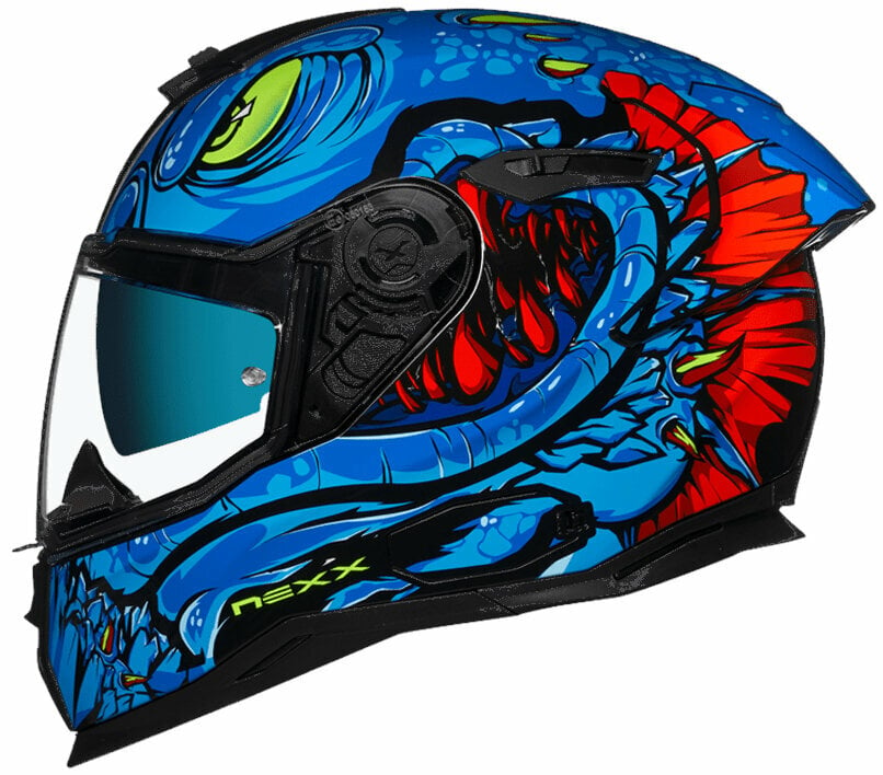 Helm Nexx SX.100R Abisal Blue/Neon MT XL Helm