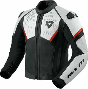 Usnjena jakna Rev'it! Jacket Matador Black/Neon Red 58 Usnjena jakna - 1