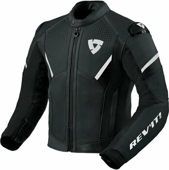 Leather Jacket Rev'it! Jacket Matador Black/White 58 Leather Jacket - 1