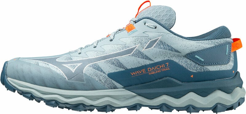 Pantofi de alergare pentru trail Mizuno Wave Daichi 7 Forget-Me-Not/Provincial Blue/Light Orange 40 Pantofi de alergare pentru trail