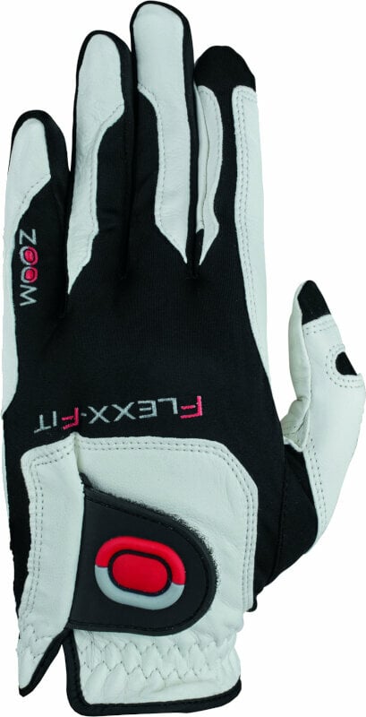 guanti Zoom Gloves Tour Mens Golf Glove White/Black/Red LH Oversize