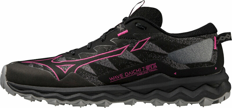 Трейл обувки за бягане
 Mizuno Wave Daichi 7 GTX Black/Fuchsia Fedora/Quiet Shade 36,5 Трейл обувки за бягане