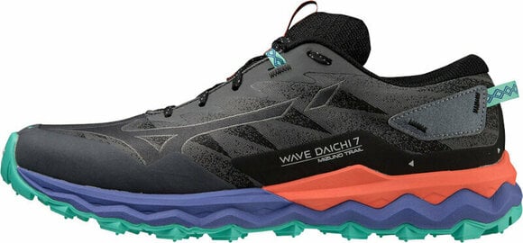 Trail running shoes Mizuno Wave Daichi 7 Iron Gate/Ebony/Living Coral 42,5 Trail running shoes - 1
