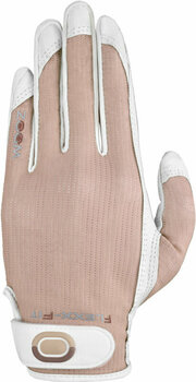 Gloves Zoom Gloves Sun Style D-Mesh Womens Golf Glove White/Sand RH L/XL - 1