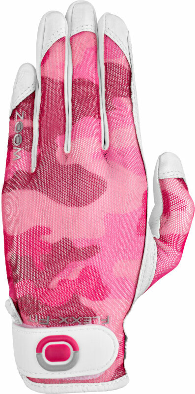 Rukavice Zoom Gloves Sun Style Powernet Womens Golf Glove Camouflage Fuchsia LH S/M