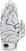 Rukavice Zoom Gloves Sun Style Powernet Womens Golf Glove White/Zebra LH L/XL