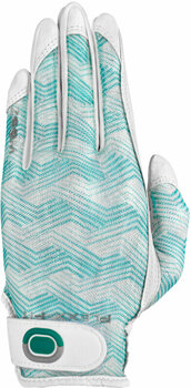 Gloves Zoom Gloves Sun Style Powernet Womens Golf Glove White/Mint Waves LH S/M - 1