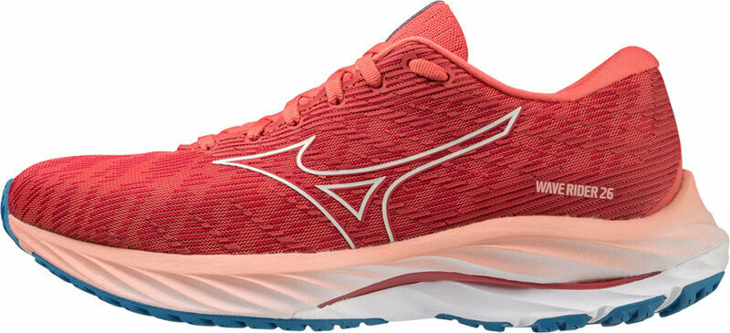 Road running shoes
 Mizuno Wave Rider 26 Spiced Coral/Vaporous Gray/French Blue 40,5 Road running shoes