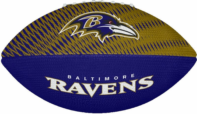 Football américain Wilson NFL JR Team Tailgate Football Baltimore Ravens Yellow/Blue Football américain