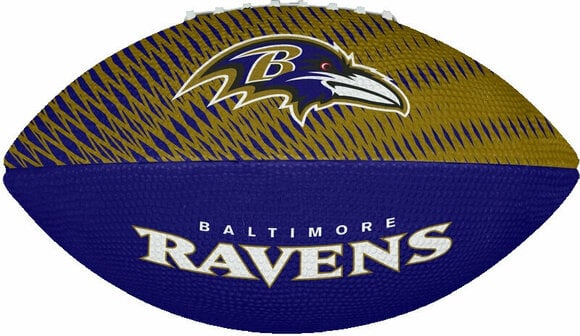 Ameriški nogomet Wilson NFL JR Team Tailgate Football Baltimore Ravens Yellow/Blue Ameriški nogomet - 1