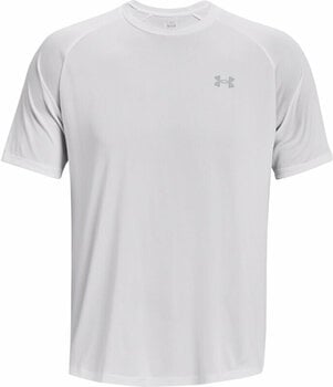Fitness shirt Under Armour Men's UA Tech Reflective Short Sleeve White/Reflective S Fitness shirt - 1