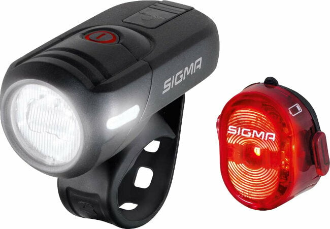 Oświetlenie rowerowe Sigma Aura Black 45 lux Oświetlenie rowerowe