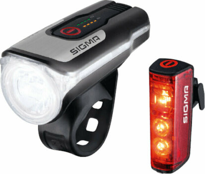 Oświetlenie rowerowe Sigma Aura Black/Grey 80 lux Oświetlenie rowerowe - 1