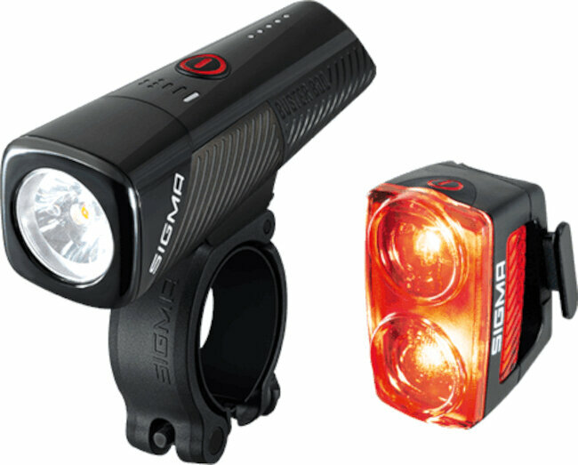 Oświetlenie rowerowe Sigma Buster Black Front 800 lm / Rear 150 lm Oświetlenie rowerowe