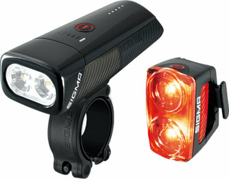 Cyklistické světlo Sigma Buster Black Front 1100 lm / Rear 150 lm Cyklistické světlo - 1