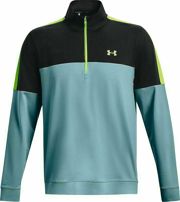 Hoodie/Sweater Under Armour Men's UA Storm Midlayer Half Zip Still Water/Black/Lime Surge XL
