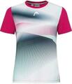 Head Performance T-Shirt Women Mullberry/Print Perf M Camiseta tenis