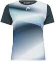 Head Performance T-Shirt Women Navy/Print Perf L Tennis T-shirt