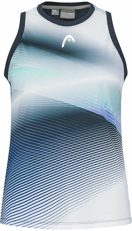Koszulka tenisowa Head Performance Tank Top Women Navy/Print Perf XL Koszulka tenisowa