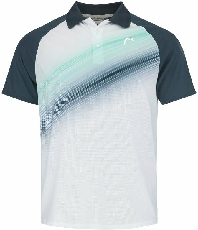 Μπλούζα τένις Head Performance Polo Shirt Men Navy/Print Perf L Μπλούζα τένις
