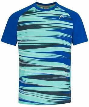 Tennis t-paita Head Topspin T-Shirt Men Royal/Print Vision L Tennis t-paita - 1