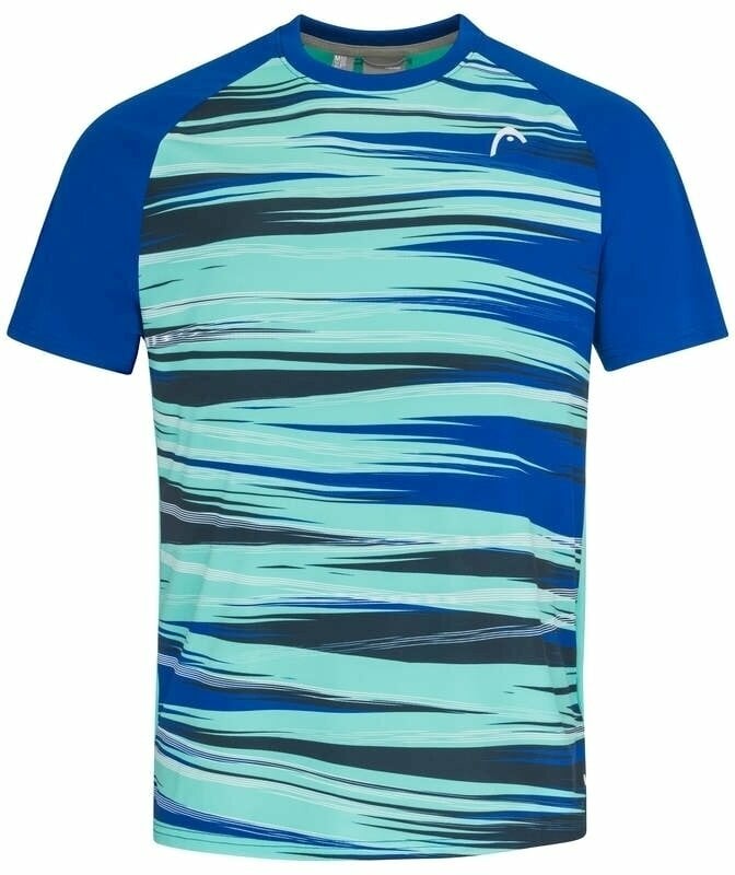 Tennis t-paita Head Topspin T-Shirt Men Royal/Print Vision XL Tennis t-paita