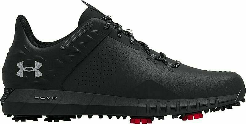 Heren golfschoenen Under Armour Men's UA HOVR Drive 2 Wide Golf Shoes Black/Mod Gray 45