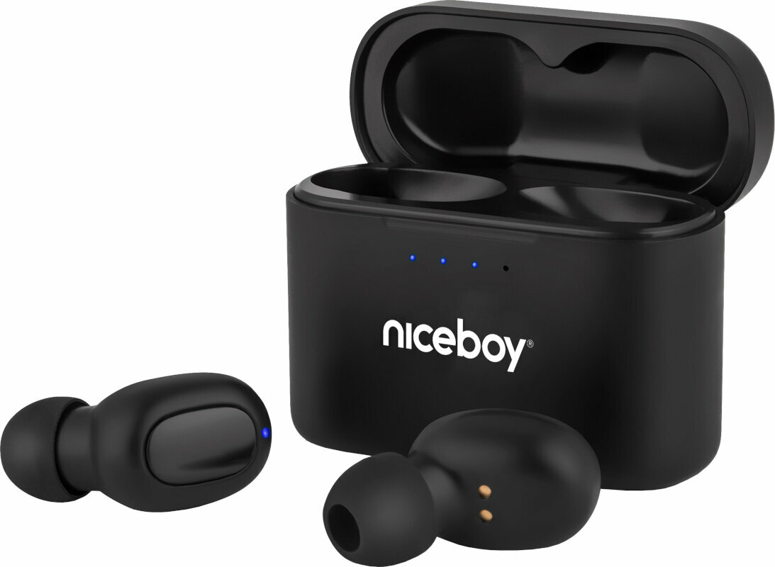True Wireless In-ear Niceboy Hive Podsie 2021 Črna