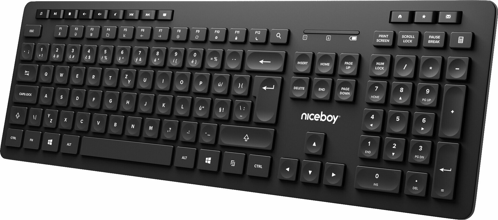 Toetsenbord Niceboy K10 Slowaaks toetsenbord-Tsjechisch toetsenbord Toetsenbord
