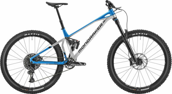 Full Suspension Bike Mondraker Superfoxy Sram SX Eagle 1x12 Racing Silver/Blue Marlin M Full Suspension Bike - 1