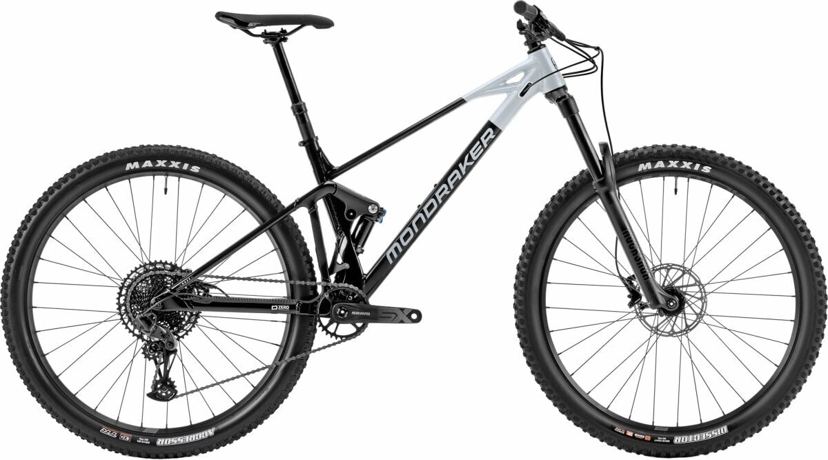 Bicicleta de suspensão total Mondraker Raze Sram SX Eagle 1x12 Black/Dirty White S