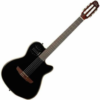 Speciel akustisk-elektrisk guitar Godin ACS SA Slim Black (Nylon) - 1