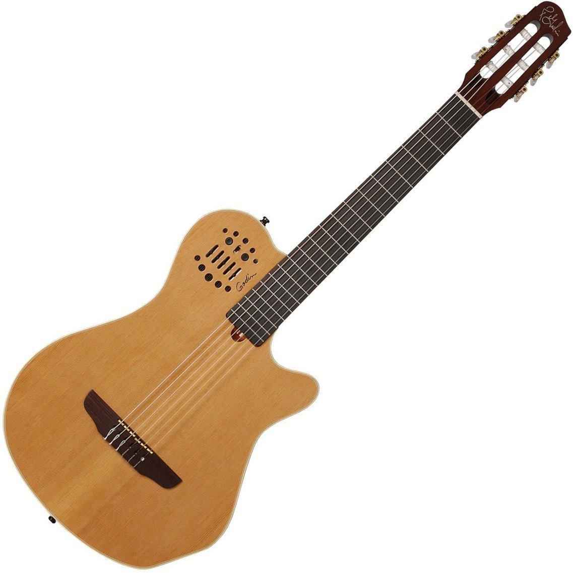 Special Acoustic-electric Guitar Godin Multiac Nylon Duet Ambiance Natural