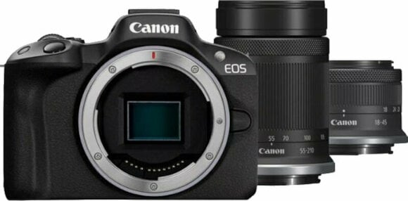 Spiegellose Kamera Canon EOS R50 + RF-S 18-45 IS STM + RF-S 55-210 mm F5-7.1 IS Black - 1