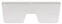 Pantograf do silników zaburtowych Osculati Stern Protection Plate White 230 x 85 mm
