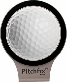 Golf Ball Marker Pitchfix HatClip 2.0 Black - 1