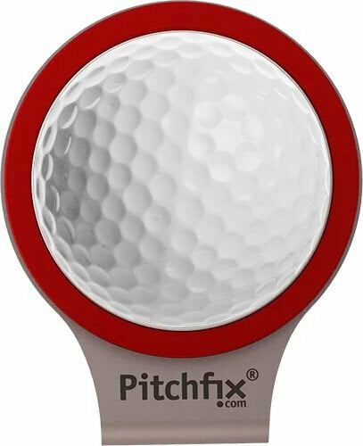 Golf Ball Marker Pitchfix HatClip 2.0 Red
