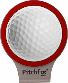 Golf Ball Marker Pitchfix HatClip 2.0 Red - 1
