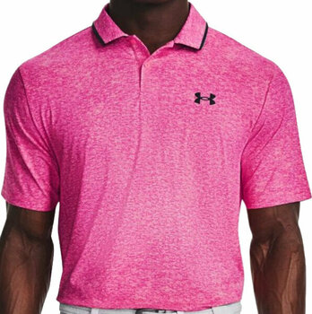 Chemise polo Under Armour Men's UA Iso-Chill Polo Pink Shock/Midnight Navy XL