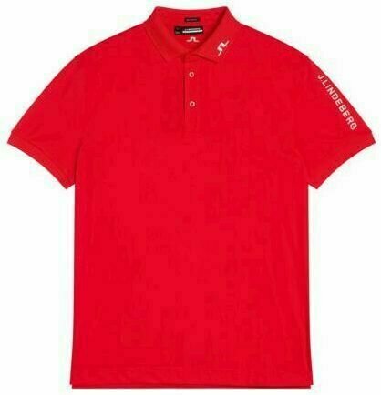 Polo Shirt J.Lindeberg Tour Tech Regular Fit Golf Polo Fiery Red XL Polo Shirt