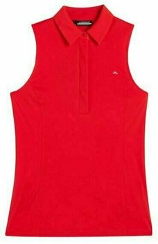 Poloshirt J.Lindeberg Dena Sleeveless Golf Top Fiery Red XL - 1