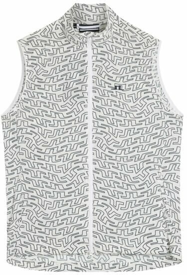 Kamizelka J.Lindeberg Ash Light Packable Golf Vest Print White Outline Bridge Swirl M