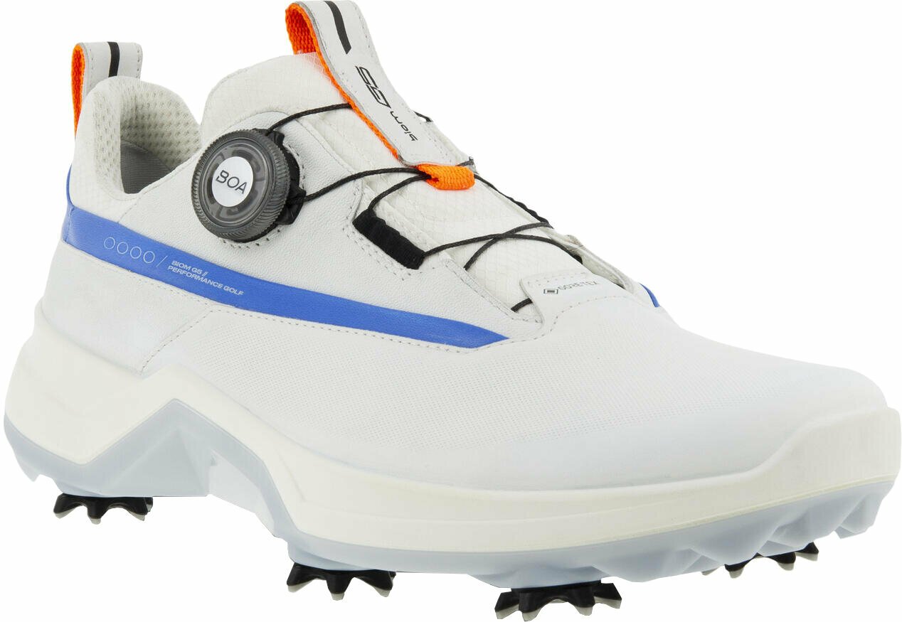 Calzado de golf para hombres Ecco Biom G5 BOA Mens Golf Shoes White/Regatta 45