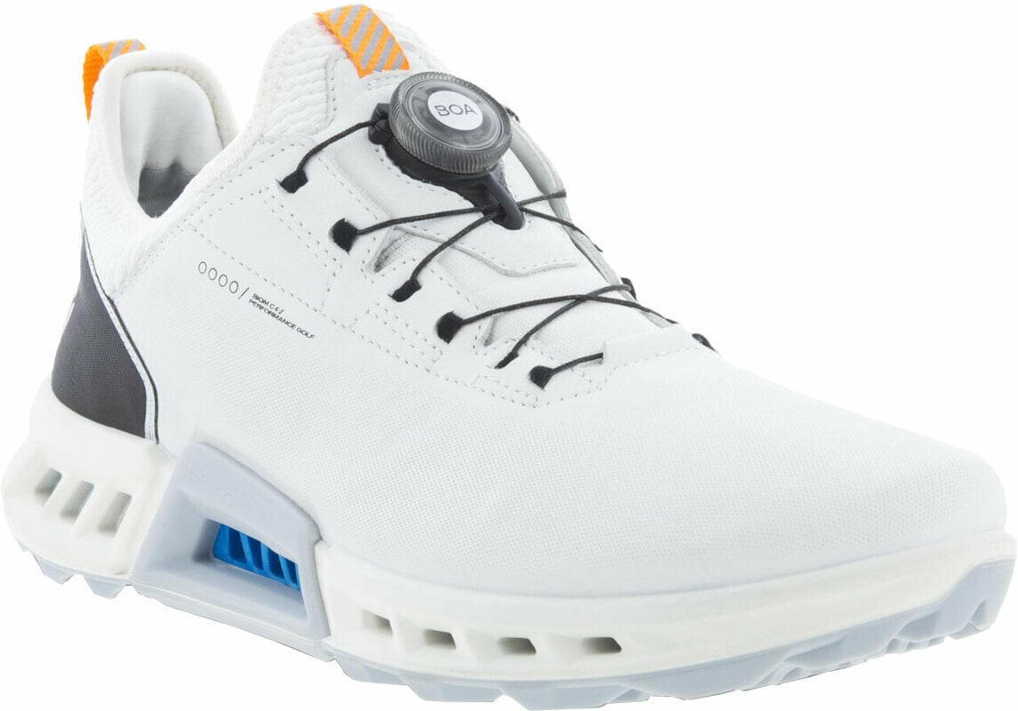Heren golfschoenen Ecco Biom C4 BOA Mens Golf Shoes White 44