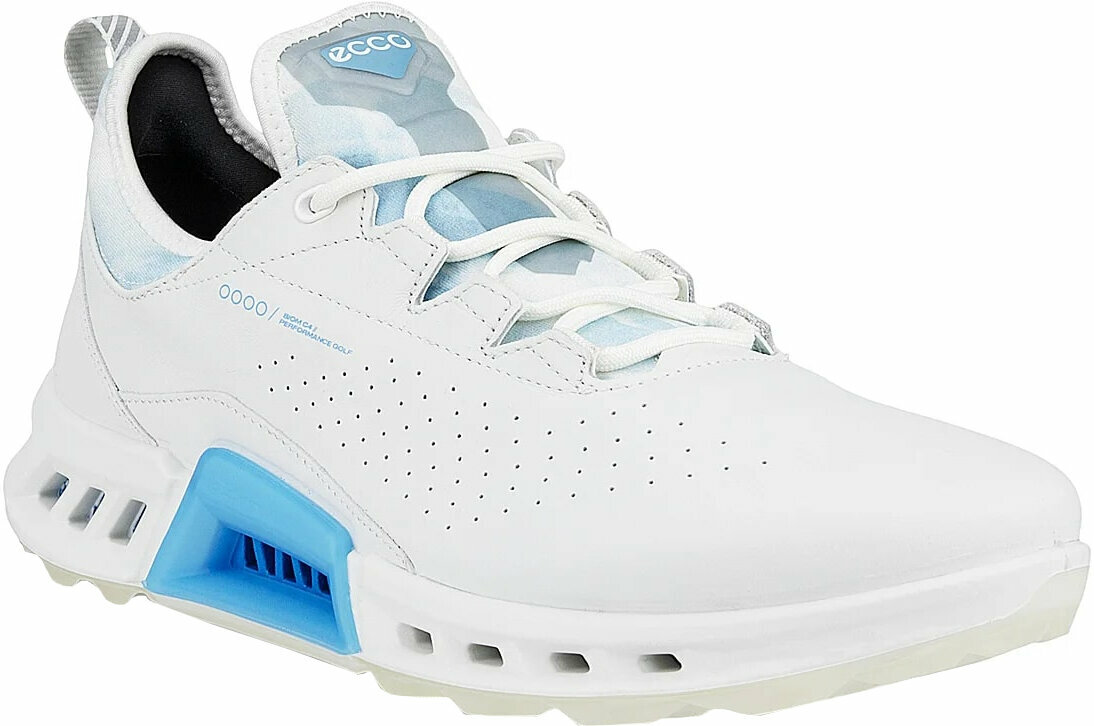 Chaussures de golf pour hommes Ecco Biom C4 Golf White/Blue 44 Chaussures de golf pour hommes
